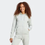 Bluzy sportowe damskie - Bluza na zamek damska ADIDAS Gym & Pilates - miniaturka - grafika 1