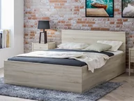 Łóżka - Łóżko z materacem 120x200 DM1 Dąb sonoma - miniaturka - grafika 1