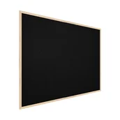 Tablice i flipcharty - Allboards Tablica korkowa czarny kolor korka (rama drewniana) 90x60 cm TKBLACK96D - miniaturka - grafika 1