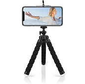 Selfie stick - Octopus Basic Tripod Elastyczny Statyw Uchwyt do Telefonu / Aparatu / Kamer Sportowych (Black) - miniaturka - grafika 1