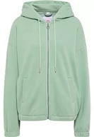 Bluzy damskie - blonda Damska bluza z kapturem 12620045-BL01, ciemnomiętowa, XS, ciemnomiętowy, XS - miniaturka - grafika 1