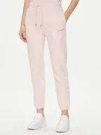 Spodnie sportowe damskie - Tommy Hilfiger Spodnie dresowe 1985 WW0WW38690 Różowy Tapered Fit - miniaturka - grafika 1
