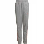 Spodnie damskie - Spodnie dla dzieci adidas 3-Stripes Tapered Leg szare HD4362 164cm - Adidas - miniaturka - grafika 1