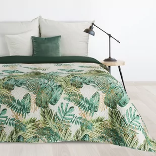 Narzuta 220 x 240 Pikowana Dawosa Biały+Zieleń - Narzuty - miniaturka - grafika 2