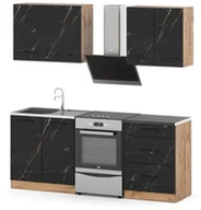 Meble kuchenne - Meble Kuchenne 2.0m Nowoczesne Modułowe Szafki Dąb Wotan San Sebastian - miniaturka - grafika 1