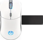 Myszki - Endorfy Mysz Endorfy GEM Plus Wireless Onyx White EY6A015 + Podkładka Cordura Speed XL - miniaturka - grafika 1