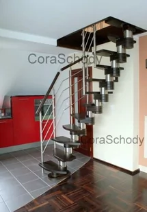 Schody drewno model Molo Vertical L-90 14 elementów - Schody strychowe - miniaturka - grafika 1