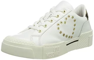 Sneakersy damskie - Love Moschino Scarpe Da Donna, Collezione Primavera Estate 2021 damskie sneakersy, Bianco, 39 eu - grafika 1