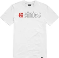 Koszulki męskie - t-shirt męski ETNIES ECORP TEE White/Black/Red - miniaturka - grafika 1