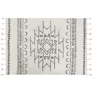Dywany - Lumarko Dywan bawełniany 160 x 230 cm biało-czarny KHOURIBGA - miniaturka - grafika 1