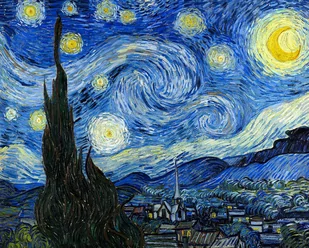 Galeria Plakatu, Plakat, Gwiaździsta Noc, Vincent Van Gogh, 40x30 cm - Plakaty - miniaturka - grafika 1