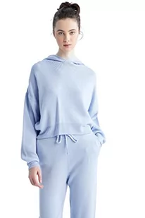 DeFacto Sweter normalny krój dla kobiet - sweter z golfem dla topów damski (niebieski, S - M), niebieski, S - Swetry damskie - miniaturka - grafika 1
