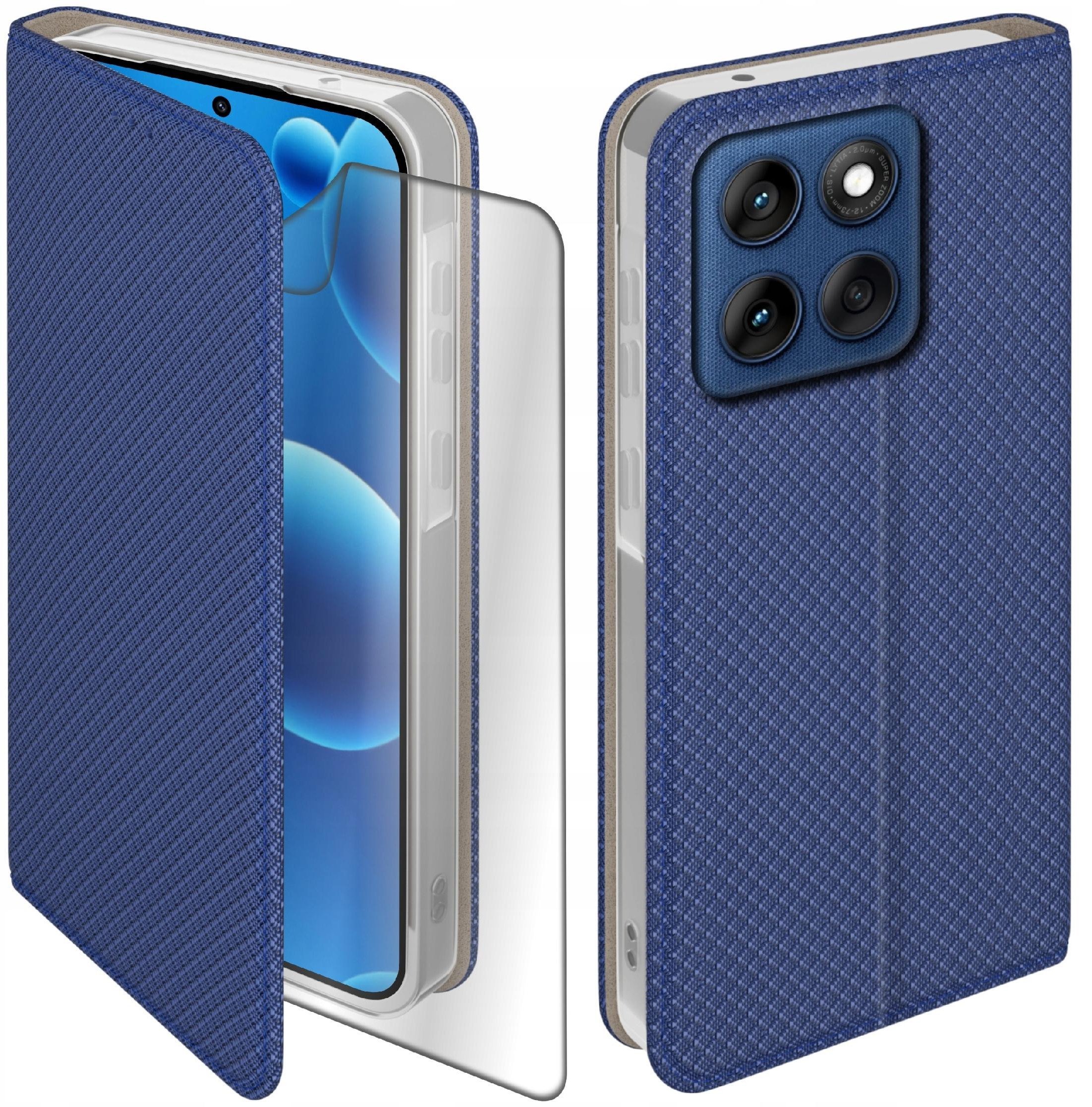 Etui z klapką do Motorola Edge 60 60 Fusion Zamykane Futerał + Folia