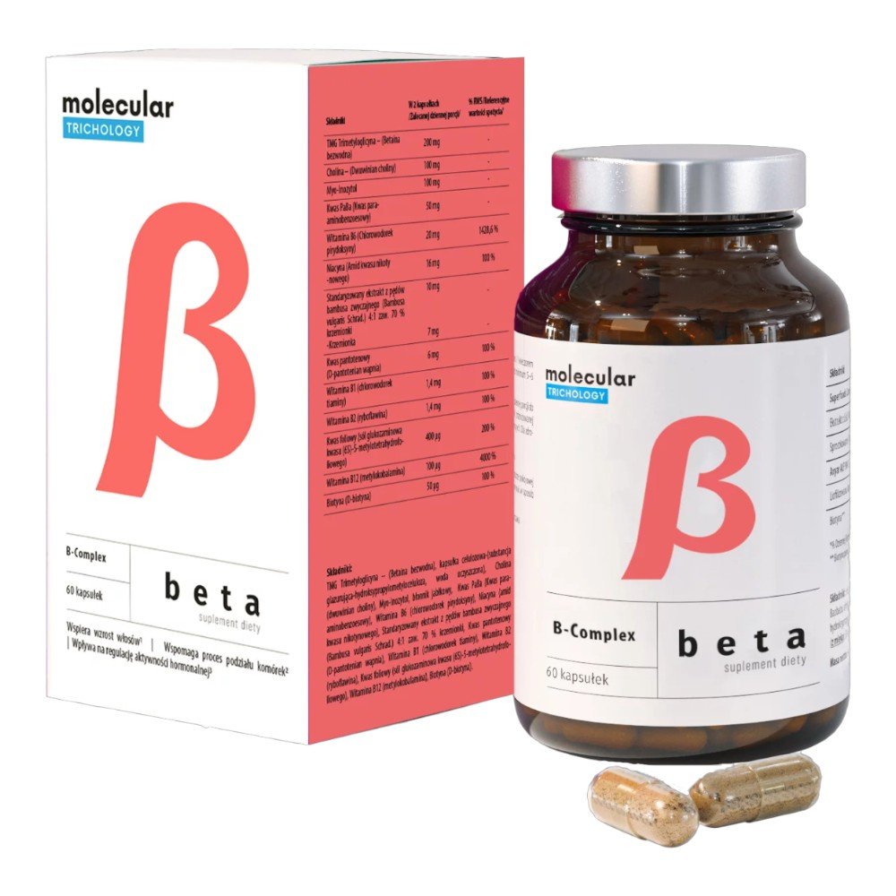 Molecular Trichology Beta B-complex Kapsułki, 60 szt.