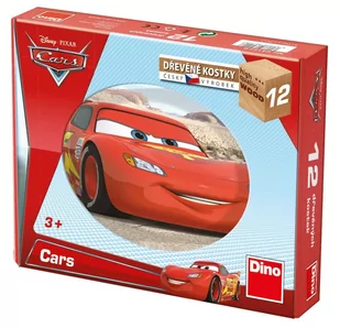 Auta Cars Drewniane Klocki Obrazkowe Puzzle 12 Klocków 6 Obrazków Czeski Producent Dla Dziecka 3+ - Puzzle - miniaturka - grafika 1