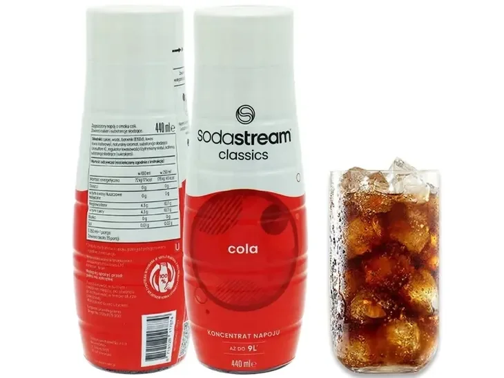 Syrop Koncentrat Cola Classic Do Saturatora Sodastream 9l Napoju Z 440ml