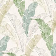 Tapety - Dutch Wallcoverings Tapeta z motywem tropikalnych liści, szaro-zielona Spits Wallcoverings - miniaturka - grafika 1