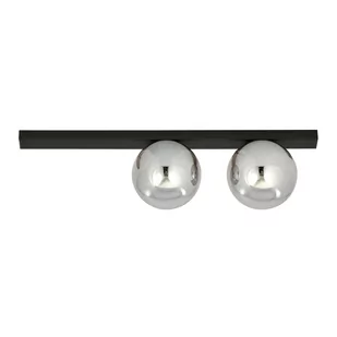 Emibig Fit lampa sufitowa 2-punktowa czarna/transparentna 1122/2 1122/2 - Lampy sufitowe - miniaturka - grafika 2