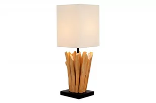 Invicta Interior Lampa stołowa Euforia drewno i-36967 - Lampy stojące - miniaturka - grafika 1