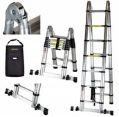 Drabiny - Drabina teleskopowa przegubowa wmocniona (wysokość robocza: 6,6 m) 29180046 - miniaturka - grafika 1