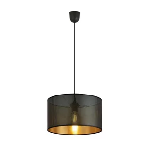 Emibig ASTON 1 BLACK/GOLD 1148/1 lampa wisząca regulowana abażur dużo światła 1148/1 - Lampy sufitowe - miniaturka - grafika 1