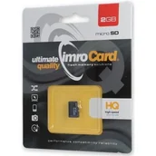 Karty pamięci - IMRO MicroSDHC Class 4 ( + adapter ) 2GB (IMRNOI40916) - miniaturka - grafika 1