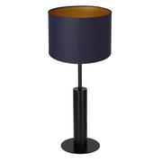 Lampy stojące - Luminex Table lamps 3681 Lampa stołowa lampka 1x60W E27 czarny/niebieski/złoty - miniaturka - grafika 1