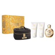 Zestawy perfum damskich - Versace Eros Pour Femme zestaw woda perfumowana spray 100ml + balsam do ciała 100ml + żel pod prysznic 100ml + kosmetyczka - miniaturka - grafika 1