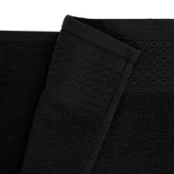 Ręczniki - RĘCZNIK D BAWEŁNA 100% SOLANO BIAŁY + CZARNY (P) 2X50X90+2X70X140 KPL. - miniaturka - grafika 1