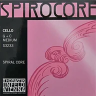 Akcesoria do instrumentów smyczkowych - Thomastik Einzelsaite für Cello 4/4 Spirocore - A-Saite Spiralseilkern, Chrom umsponnen, stark - miniaturka - grafika 1