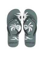 Klapki i japonki męskie - Quiksilver Japonki Molokai Screen AQYL101427 Zielony - miniaturka - grafika 1