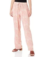 Spodnie damskie - Sidona Damskie spodnie materiałowe 10230406, różowe, wielokolorowe, XL, Różowy, wielokolorowy., XL - miniaturka - grafika 1