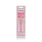 Końcówki do szczoteczek elektrycznych - Philips Sonicare ONE BH1022/00 Pink Końcówki do szczoteczki sonicznej 2 sztuki - miniaturka - grafika 1