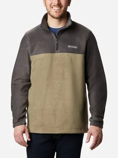 Bluza męska nierozpinana streetwear Columbia Steens Mountain Half Zip 1620191018 M Ciemnoszary/Oliwkowy (193855572492) - Bluzy męskie - miniaturka - grafika 1