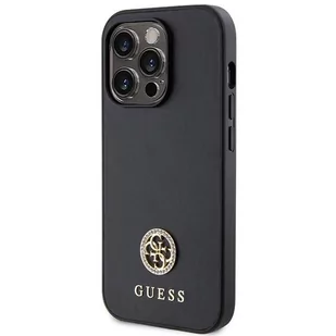 Guess GUHCP13LPS4DGPK iPhone 13 Pro 6.1" czarny/black hardcase Strass Metal Logo - Etui i futerały do telefonów - miniaturka - grafika 2
