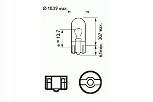 Żarówka samochodowa Sct 12V W5W 5W w2,1X9,5D - Żarówki samochodowe - miniaturka - grafika 1