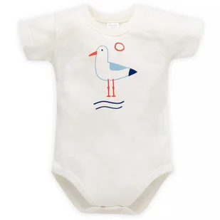 PINOKIO BODY KROTKI REKAW SAILOR ECRU 62 - Body dla niemowląt - miniaturka - grafika 1