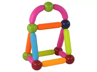 Duży Zestaw Klocków Magnetycznych W Kuferku 64 Elementy - Klocki - miniaturka - grafika 4