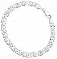 Bransolety męskie - Bransoletka Srebrna Męska Splot Królewski 6,80 mm pr 925 Grawer Gratis - miniaturka - grafika 1