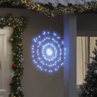 Oświetlenie świąteczne - vidaXL Ozdoby świąteczne ze 140 lampkami LED, 4 szt, zimna biel, 17 cm - miniaturka - grafika 1
