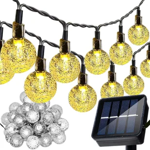 Girlanda Solarna 50 LED Ogrodowa Lampki Solarne Kuli Ogrodowe Świetlna GARDLOV - Lampy ogrodowe - miniaturka - grafika 1