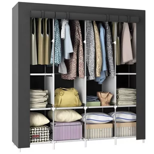 SZAFA MATERIAŁOWA TEKSTYLNA SKŁADANA GARDEROBA ORGANIZER PÓŁKA DUŻA XXL - Szafy SZAFA MATERIAŁOWA TEKSTYLNA SKŁADANA GARDEROBA ORGANIZER PÓŁKA DUŻA XXL - Szafy - miniaturka - grafika 1