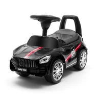 Chodziki - Baby Mix RACER czarny Dziecięcy jeździk z dźwiękiem - miniaturka - grafika 1