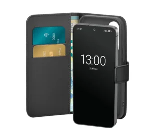 Puro Case Wallet Stand do Galaxy S25 Plus Czarny - Etui i futerały do telefonów - miniaturka - grafika 1