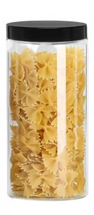 Słoik Plastikowy 1250Ml Pojemnik  Plastikowy 1,25L Na Makaron Ryż Płatki X1 - Pojemniki kuchenne - miniaturka - grafika 1