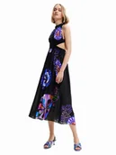 Sukienki - Desigual Sukienka letnia 23SWMW21 Kolorowy Regular Fit - miniaturka - grafika 1