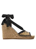 Espadryle damskie - Guess Espadryle Diandra FLGDIR ELE04 Czarny - miniaturka - grafika 1
