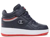 Buty dla dziewczynek - Buty dziecięce Champion S32404BS518 REBOUND VINTAGE MID B GS Niebieskie - miniaturka - grafika 1