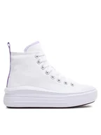 Buty dla dziewczynek - Converse Trampki Chuck Taylor All Star Move Platform A03667C Biały - miniaturka - grafika 1