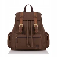 Plecaki - Duży Miejski Plecak Dla Mężczyzny Vintage Paolo Peruzzi T-24-br Promocja - miniaturka - grafika 1